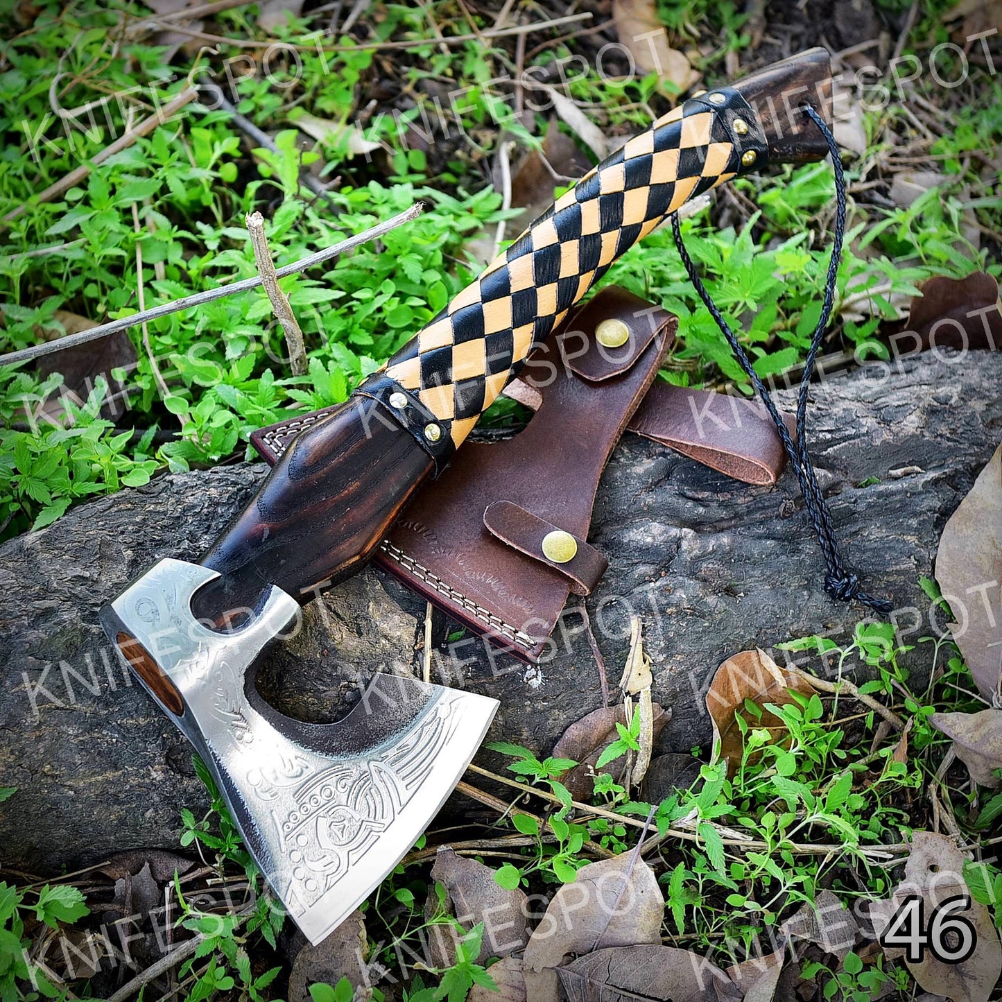 16.0" Outdoor Axe Camping Tactical Tomahawk Hatchet Blade Survival