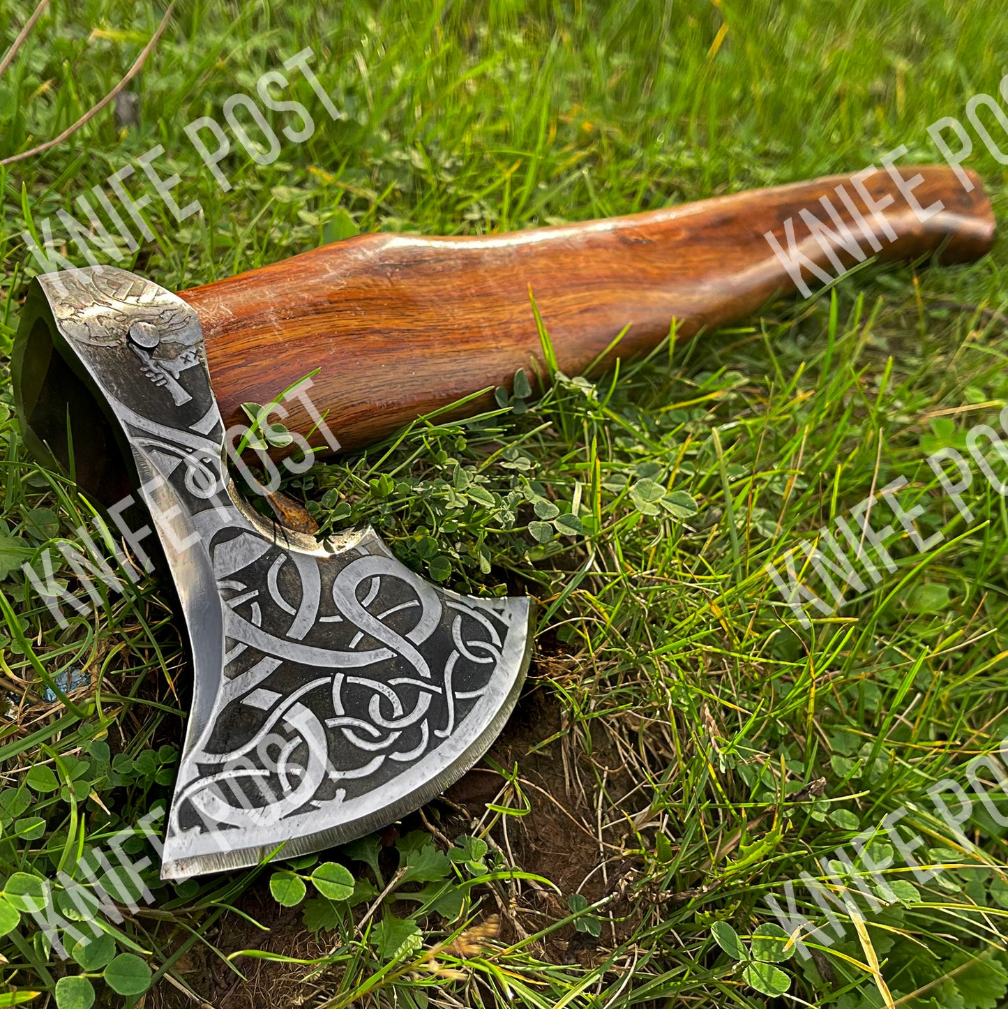 Custom Handmade RAGNAR VIKING AXE Carbon Steel Hand Forged Battle Beard W Sheath