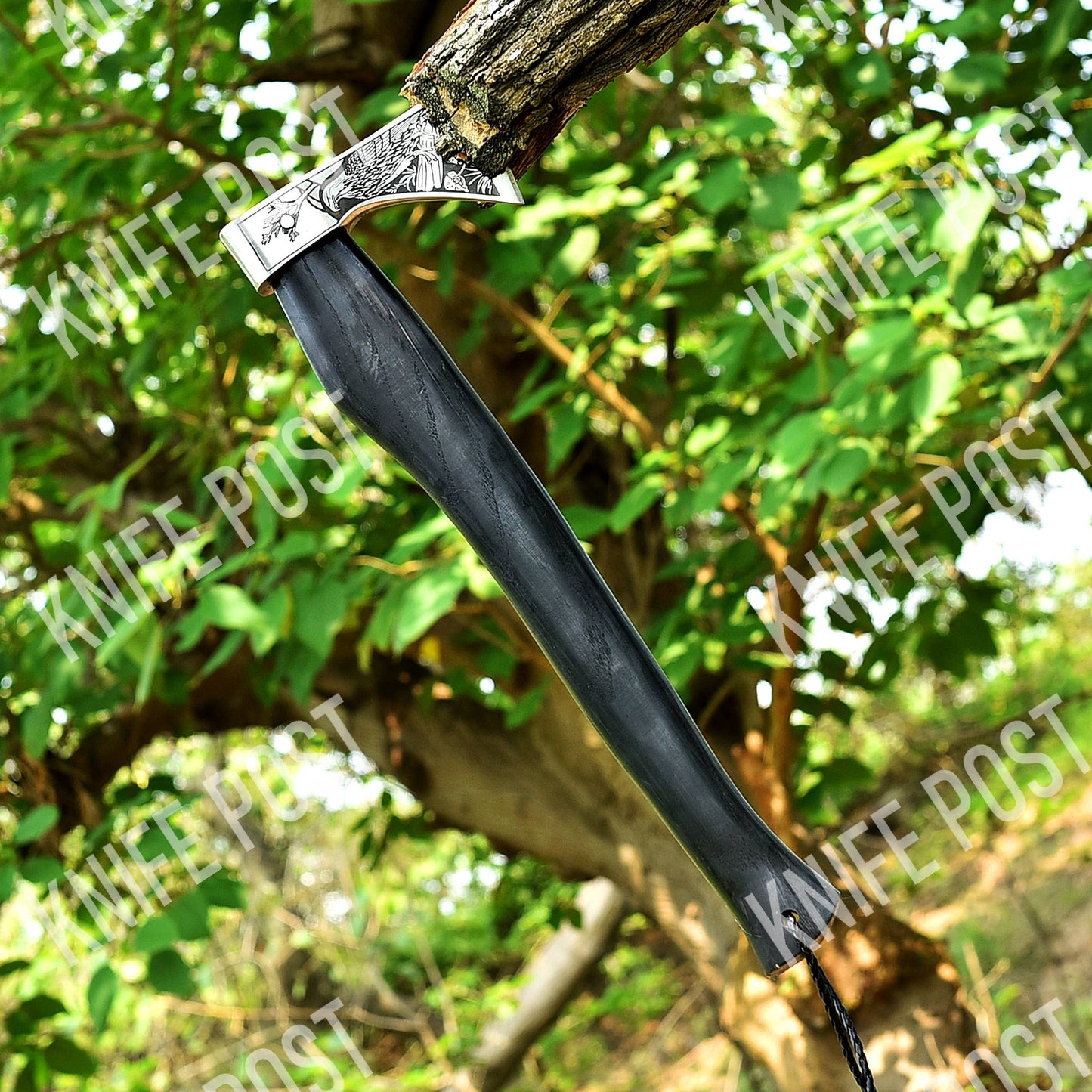 Custom Handmade RAGNAR VIKING AXE Carbon Steel Hand Forged Battle Beard W Sheath