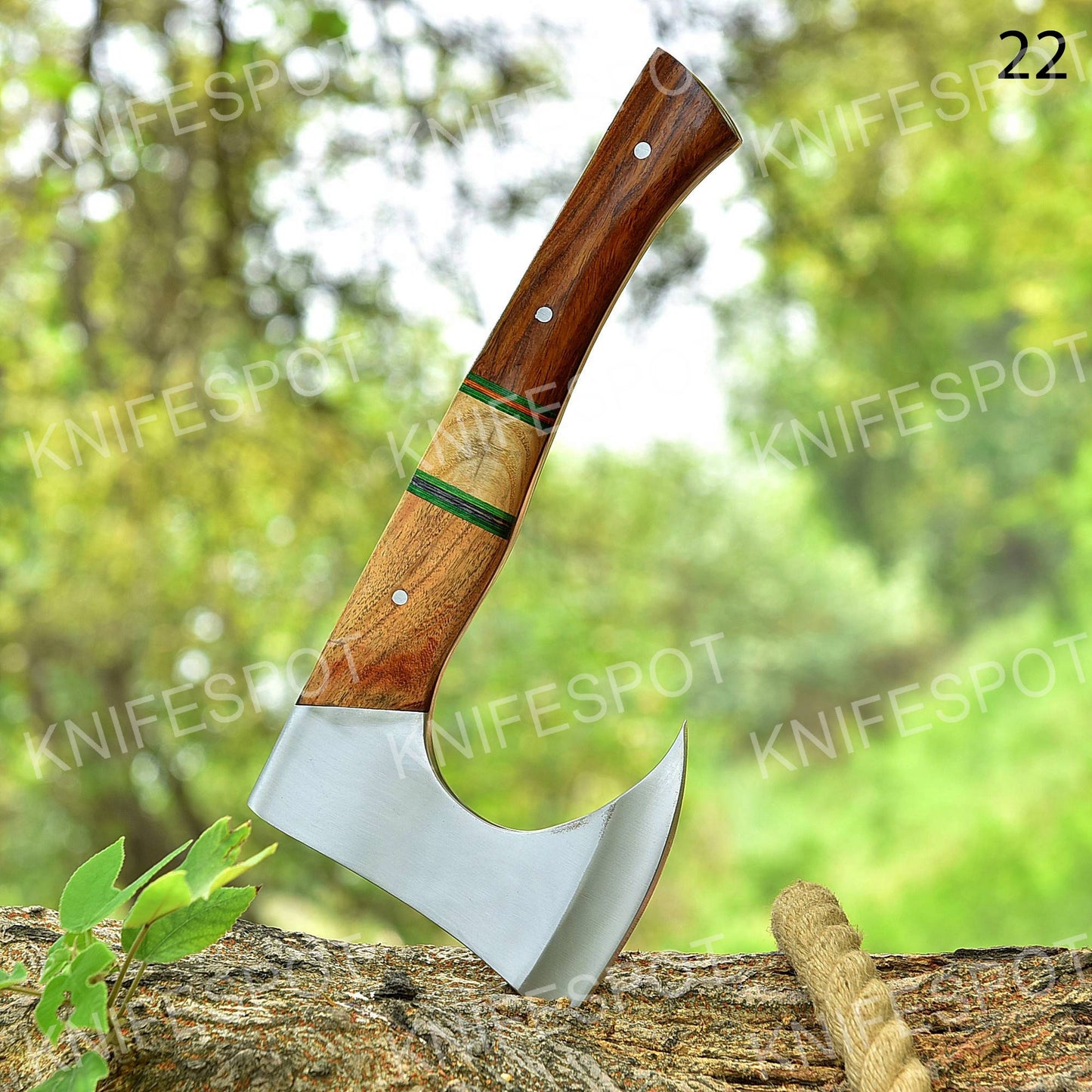 16.0" Outdoor Axe Camping Tactical Tomahawk Hatchet Blade Survival