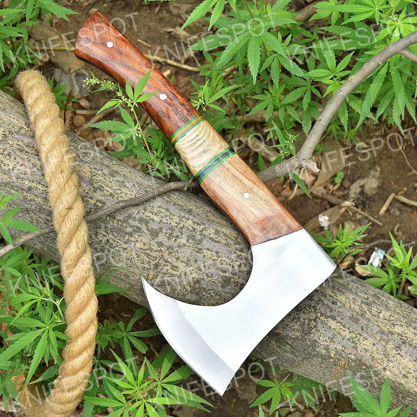 16.0" Outdoor Axe Camping Tactical Tomahawk Hatchet Blade Survival