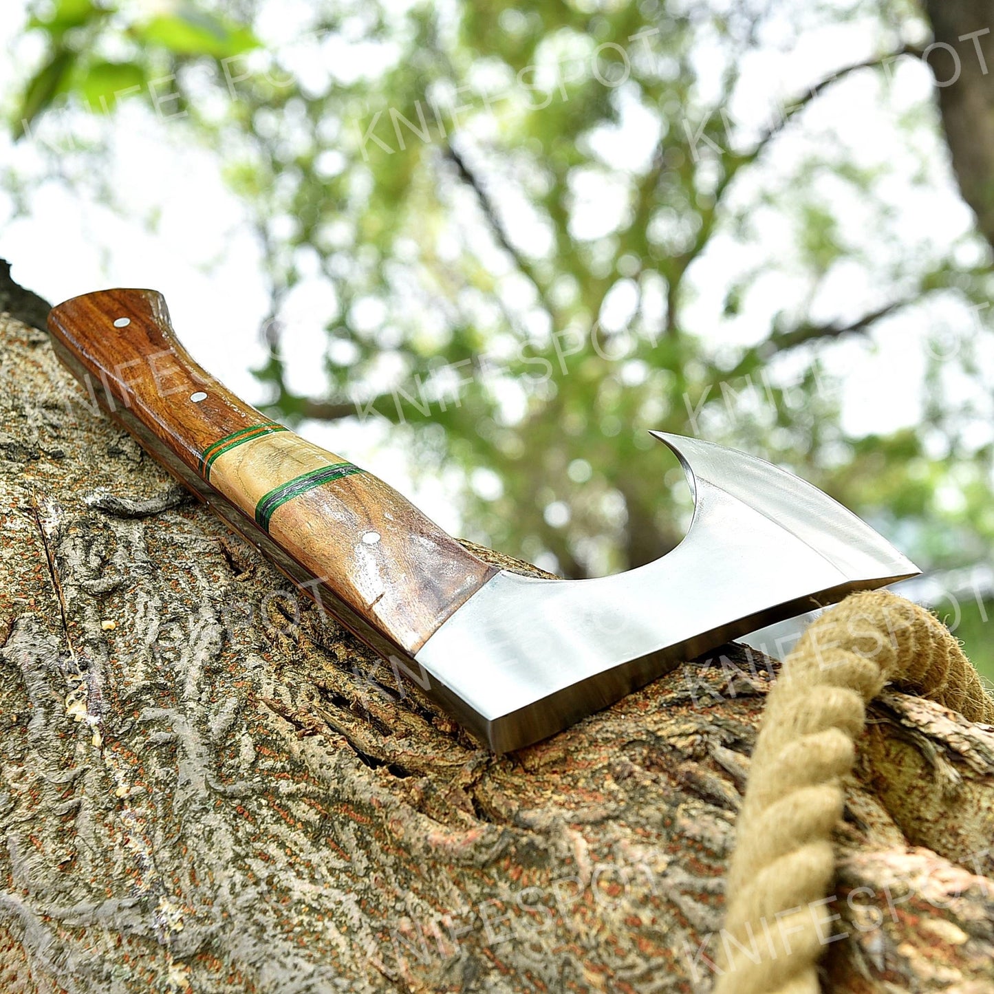 16.0" Outdoor Axe Camping Tactical Tomahawk Hatchet Blade Survival